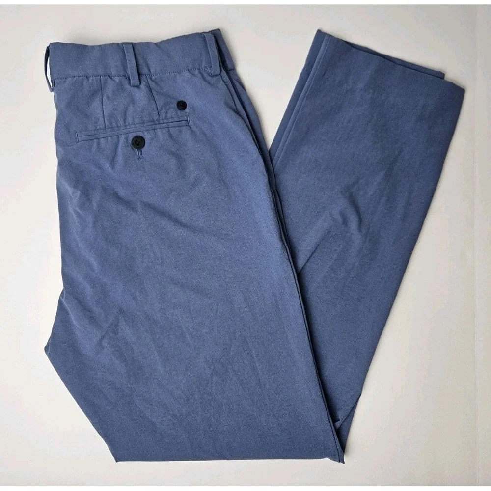 Peter Millar‎ Men's Crown Crafted Straight Leg Chino Pants Blue 35x30